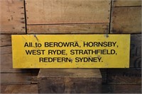 All to Berowra - Sydney - Desination Board