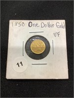 1850 $1 Gold Coin