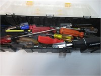 Plastic Toolbox and Contents