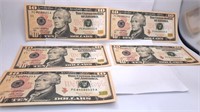 5 - 2017A Consecutive Numbvers Ten Dollar Notes