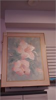 Large painting of flowers by Lee Reynolds