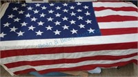 Large like new hand stitched Cotton American flag