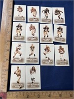 Topps football trivia cards small size