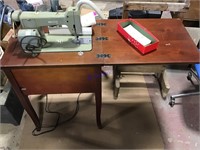 Necchi sewing machine & cabinet