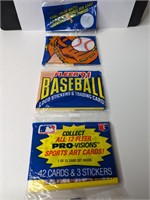3 packs of Fleer 91 Baseball Cards