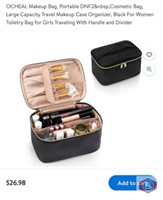 New (27 pcs) OCHEAL Makeup Bag, Portable