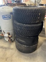 SET OF 4-235/30-14 TIRES AND WHEELS