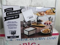 7pc Stackable Serving Set (new in box)