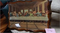 THE LORD'S SUPPER LACQUERED PRINT 21 X 16