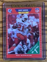 Mint Barry Sanders Rookie Card