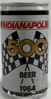 Indy 500 1984 aluminum beer can and ROTC pin