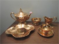 Royal winton gold plated tea service