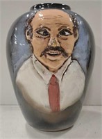 Chris Shovhe Art Pottery Vase 9.5"