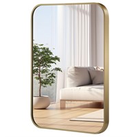 JENBELY 22x30 Inch Gold Mirror, Framed Rectangle M