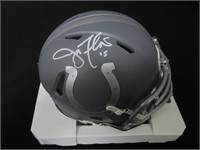 Joe Flacco signed mini helmet JSA COA