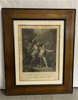 18TH C. FRENCH ENGRAVING - EDUCATION OF ACHILLES