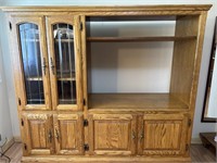 Entertainment Center. 58 1/2 w x 21 d x 59 1/2 t