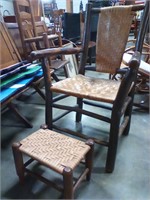 Hickory chair/stool