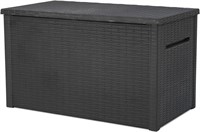 Keter Java XXL 230 Gallon Deck Box  Dark Grey