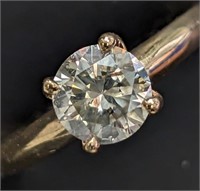 $9660 14K  Diamond (1Ct,I1,H) Ring
