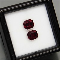 Natural Burma Spinel Pair 5.5 x 5 MM - Untreated