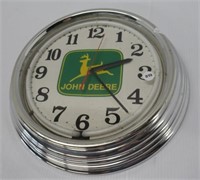 Neon battery operated John Deere clock. Note: