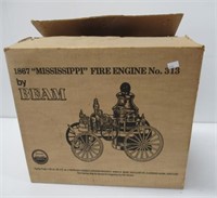 Jim Beam fire engine #313 decanter with original