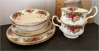 8 pieces Royal Albert Old Country Roses china
