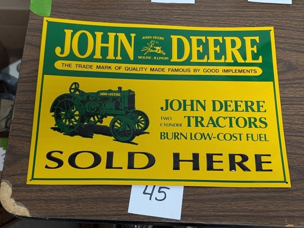 John Deere Sign - 11" x 15"