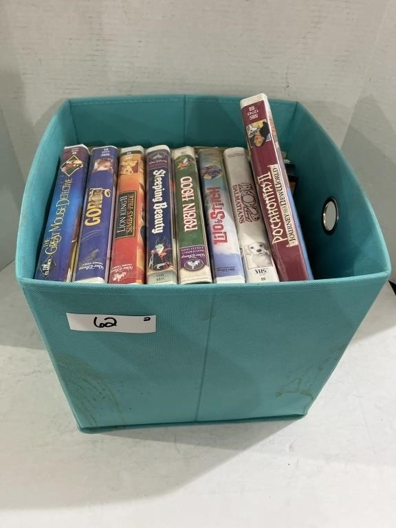 Bin of VHS Movies