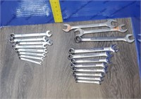 Craftsman SAE and Metric Wrenches.