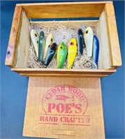 Poes Crankbait Hand Made Fishing Lure Gift Box