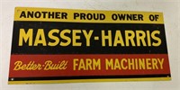 Massey Harris Farm Machinery metal sign