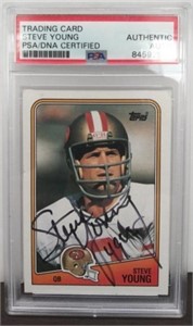 Steve Young Autographed Topps Collector's Card