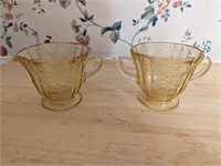 Carnival Depression Style Glass Cups