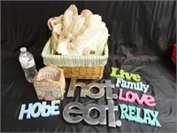 Easter Pillow Covers Planter Small Signs & Basket