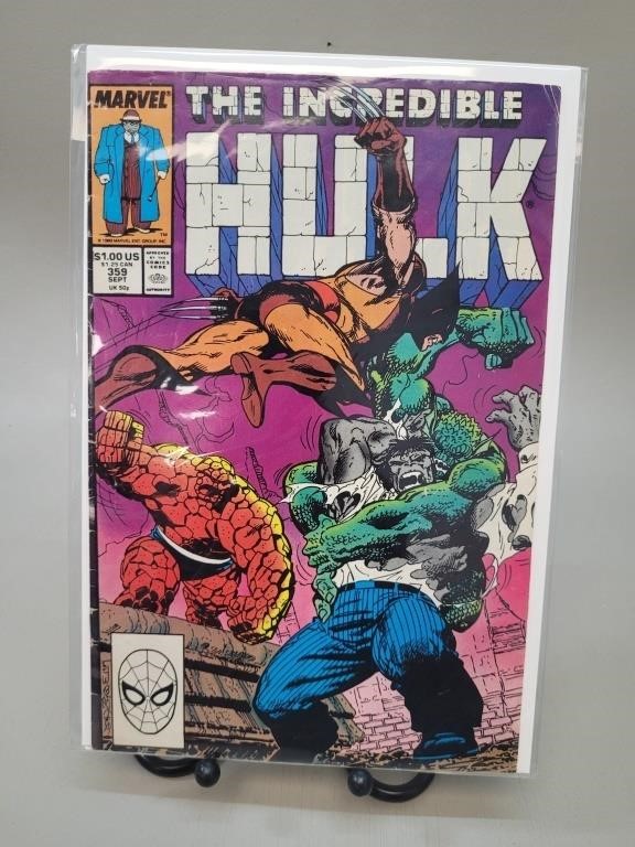 1989 Marvel, The Incredible Hulk comic