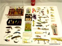 66 Piece Fishing Lures, Spoons & Related