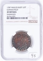 Coin 1787 Mailed Bust - Post Colonial Issue In XF