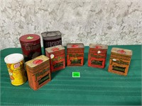 Vtg Tone Bros Spice Tin Cans