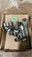 Assorted craftsman sockets, and ratchet
