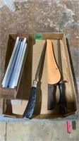 Steels, filet knife, knife sharpener