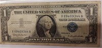 1957 SILVER CERTIFICATE Dollar Bill (B)