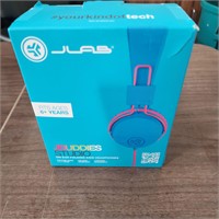 JBuddies Studio Wired Kids Headphones - Pink/Blue