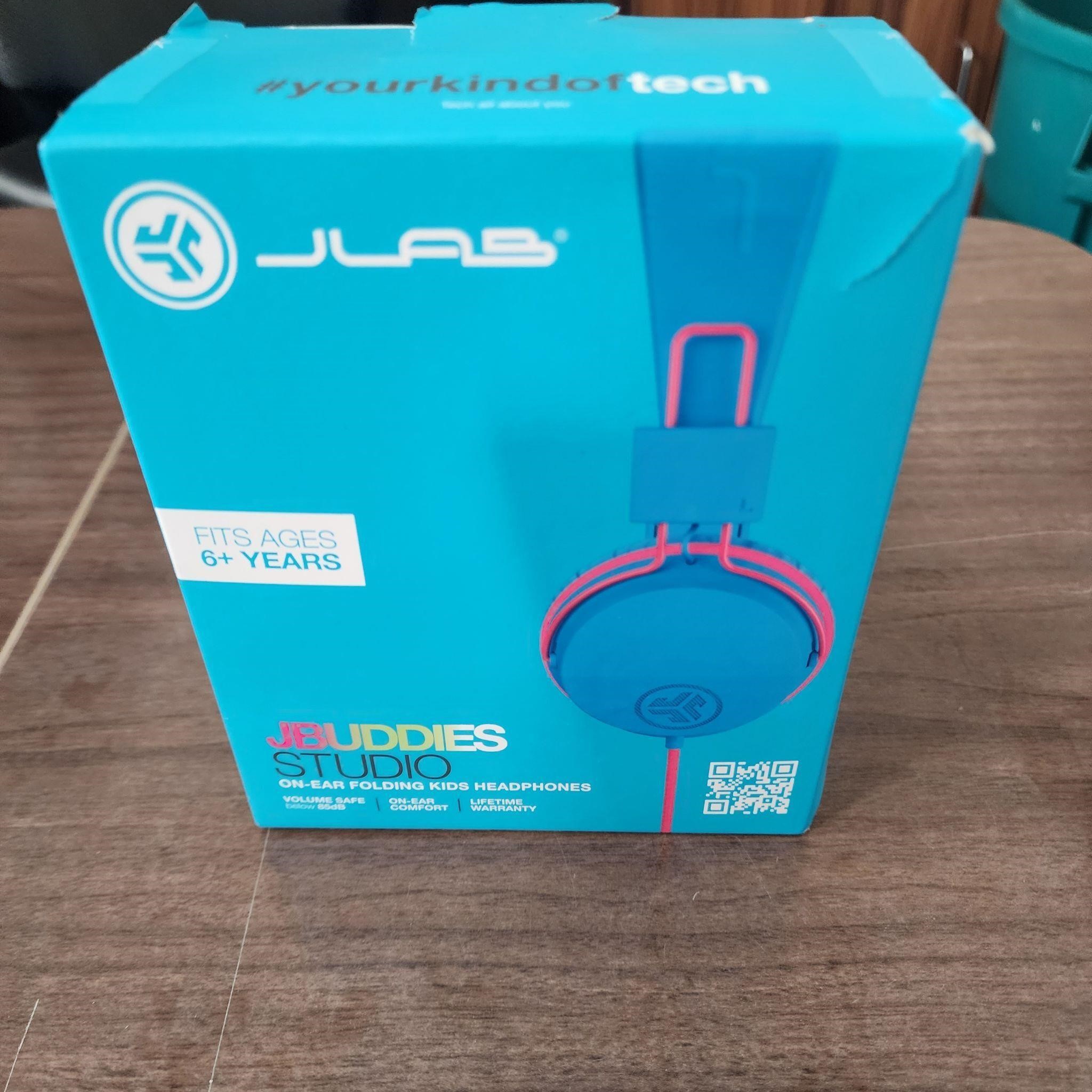 JBuddies Studio Wired Kids Headphones - Pink/Blue