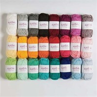 24PCS Knit Picks Brava Mini Pack Worsted Yarn - (2