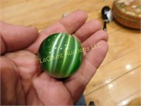 large, green German marble, 1.5"