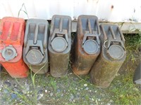 6 EA METAL FUEL CANS