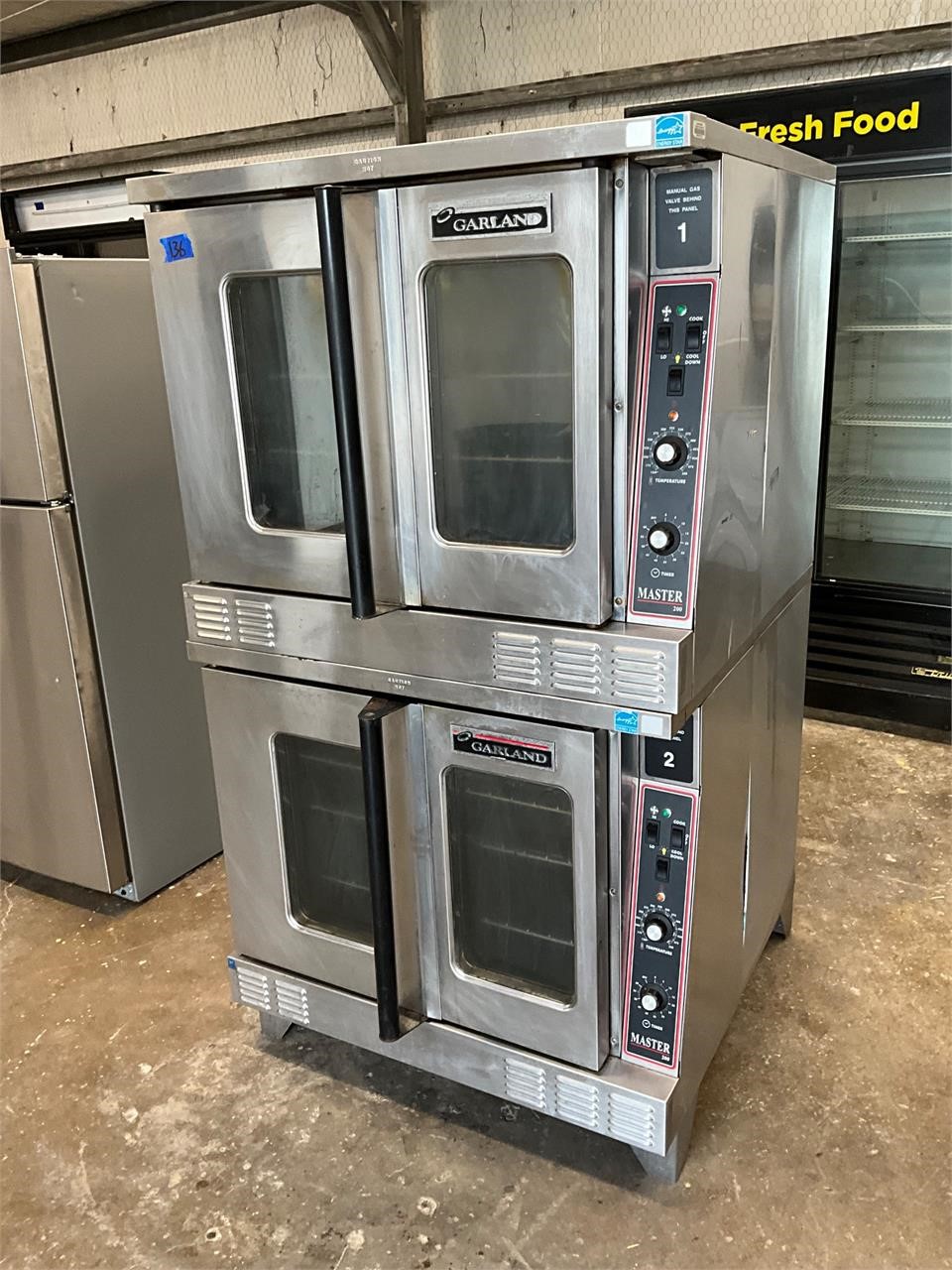 Garland gas double stack convection oven