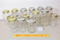 Group Lot of Unused Canning Jars Qt. & Pint Size